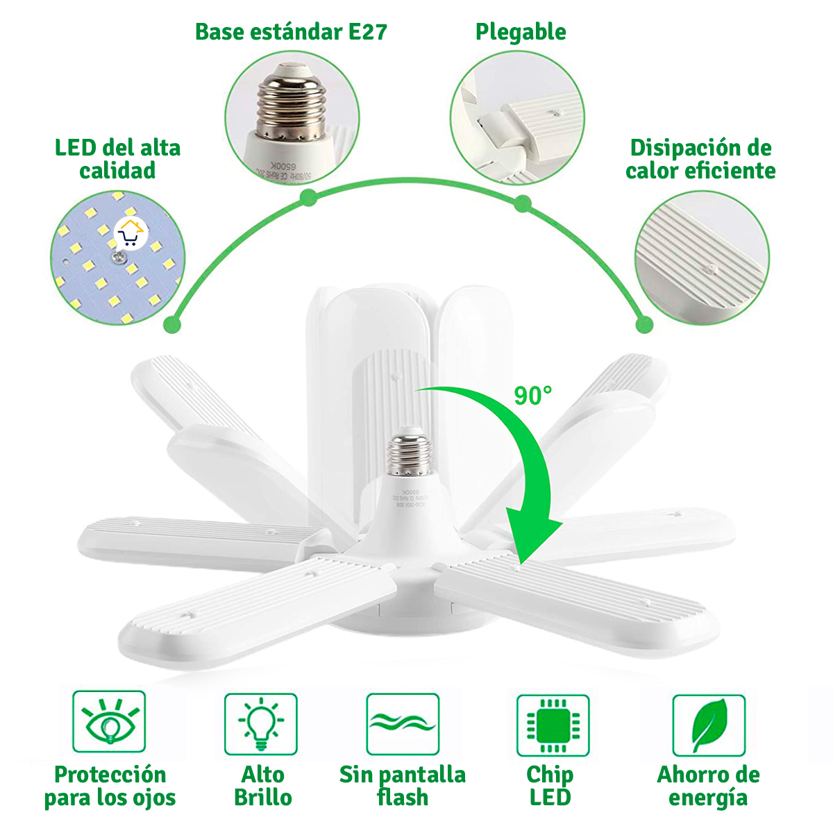 Miniatura 7 de Bombillo Lampara Led Plegable 5 Lx059